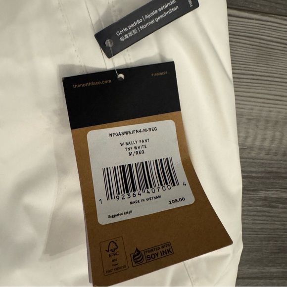 The North Face Women's Sally Insulated Pants White Snowboarding pants - Picture 5 of 7